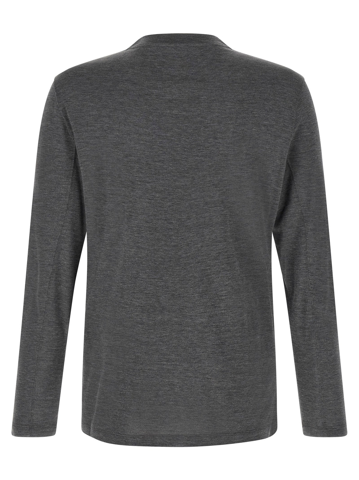 Brunello Cucinelli Gray Silk T-Shirt