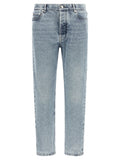 Brunello Cucinelli Blue Cotton High-Waisted Jean