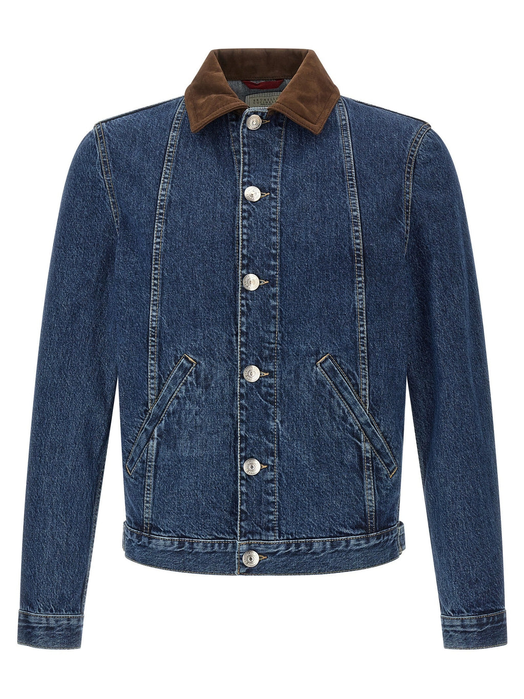 Brunello Cucinelli Blue Cotton Denim Jacket