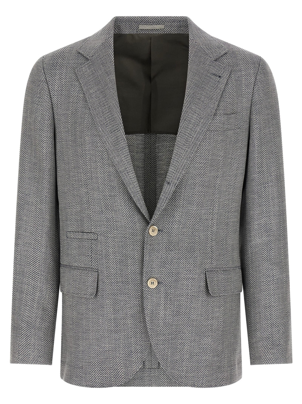 Brunello Cucinelli Gray Wool Blazer