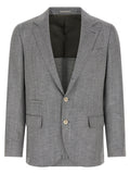 Brunello Cucinelli Gray Wool Blazer