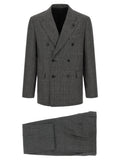 Lardini Gray Virgin Wool Two-Piece Suit