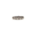 Valentino Garavani Gray Calf Leather Bos Taurus Bracelet