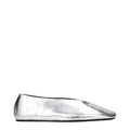Jil Sander Gray Leather Ballet Flats