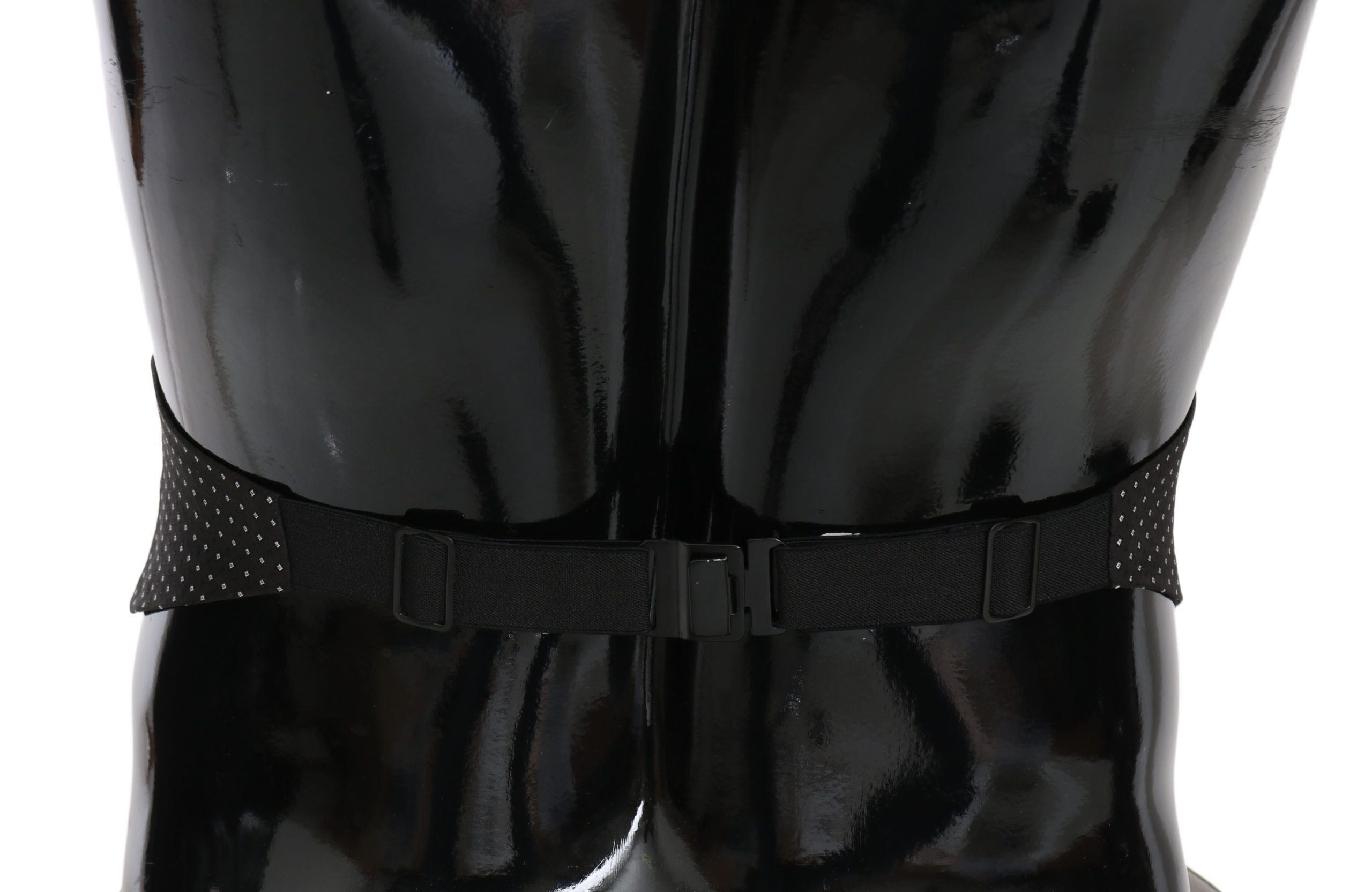Dark Gray Dotted Waist Belt Silk Cummerbund