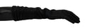Black Gray Mid Arm Length Mittens Wool  Gloves