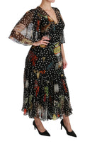 Black Sea Fish Sicily A-line Shift Dress