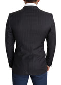 Dark Gray Wool Single Breasted Coat MARTINI Blazer