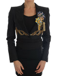 Dark Gray Crystal Fairy Tale Blazer Jacket