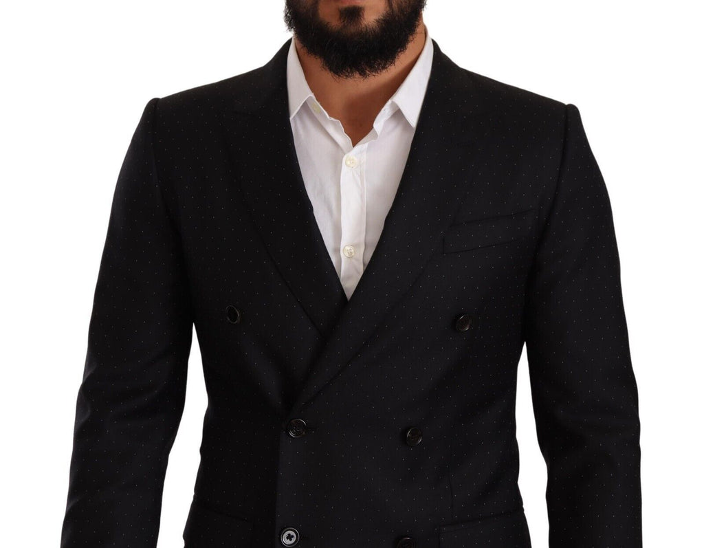 Dark Gray Dotted Double Breasted MARTINI Jacket