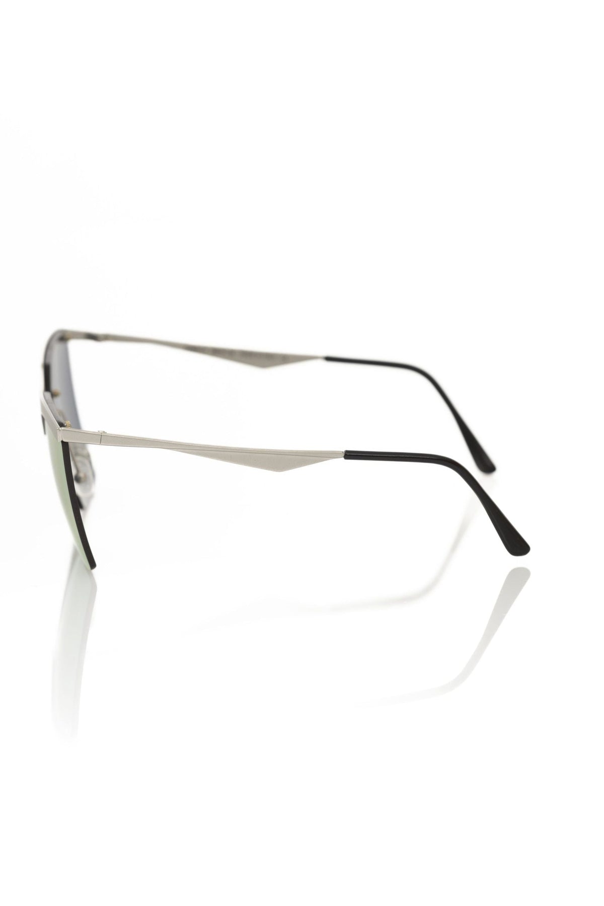 Frankie Morello Silver Metallic Women Sunglasses
