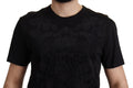 Black DG Baroque Cotton Crewneck T-shirt