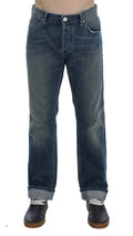 Blue Wash Cotton Denim Regular Fit Jeans