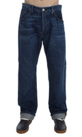 Blue Wash Cotton Baggy Loose Fit Jeans