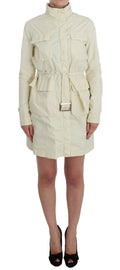 Beige Weather Proof Trench Jacket Coat
