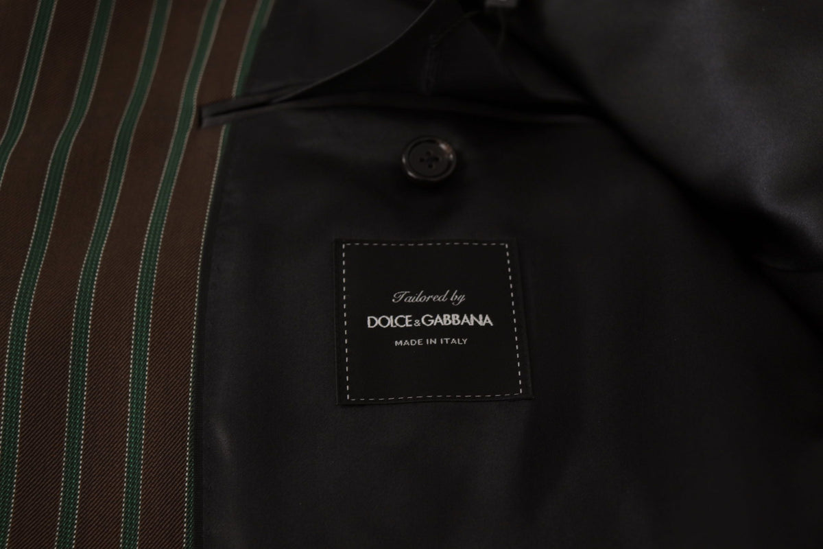 Dolce & Gabbana Multicolor Stripes Double Breasted Blazer