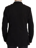 Black Wool Single Breasted Coat Blazer