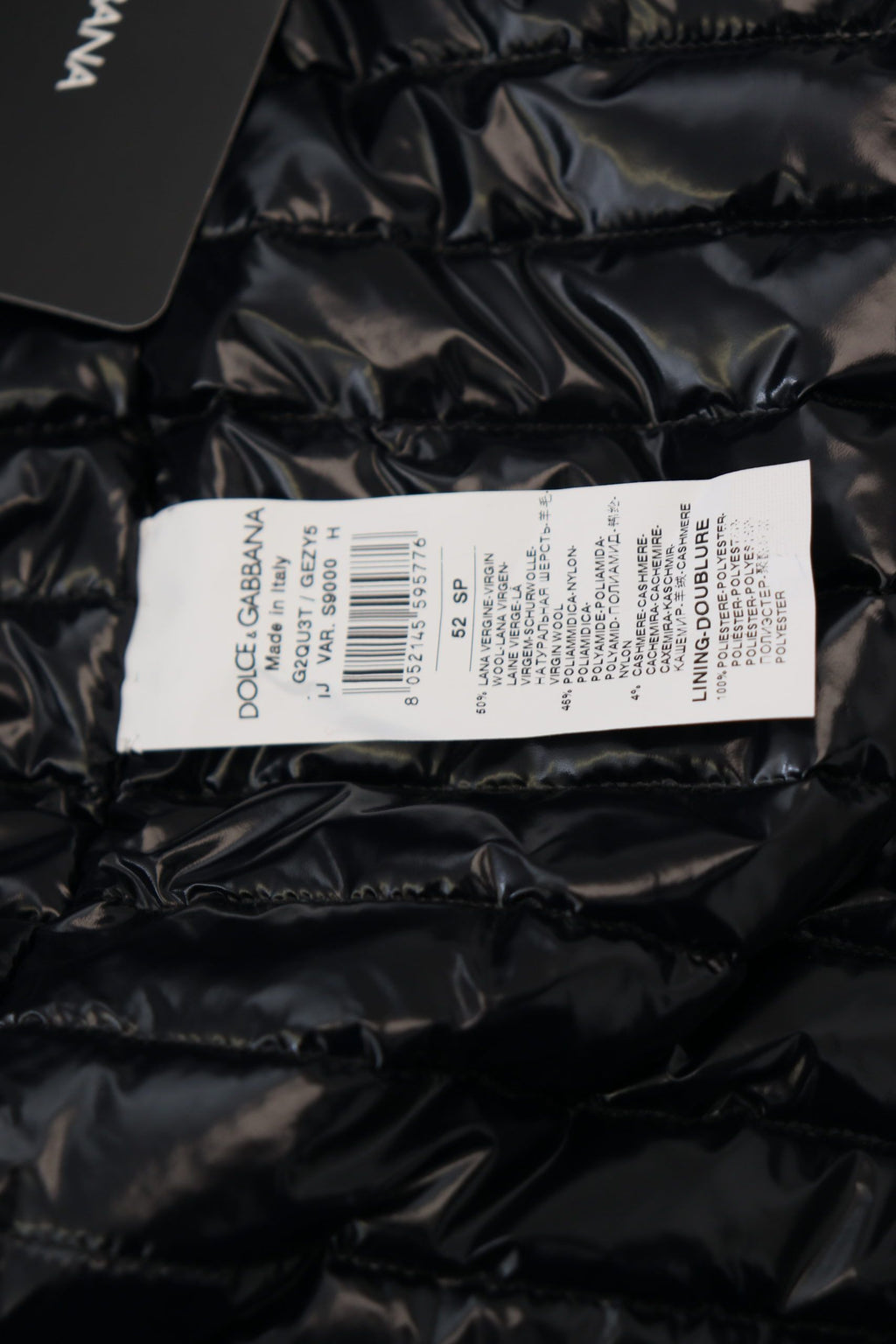 Black Wool Collared Full Zip Jacket