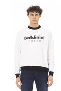 White Cotton Men Sweater