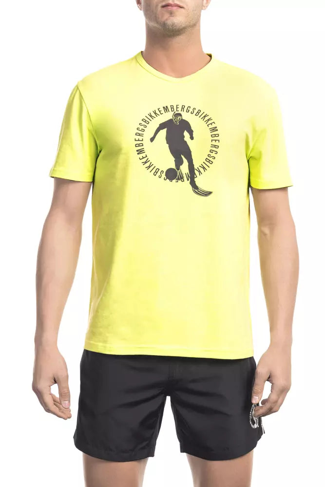 Black Cotton Men T-Shirt