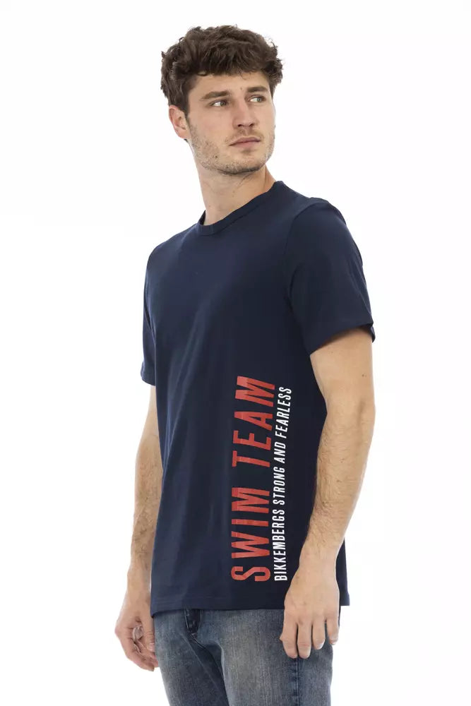 Black Cotton Men T-Shirt