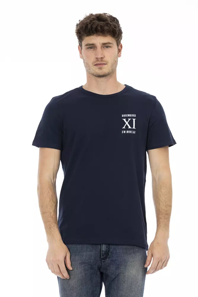 Black Cotton Men T-Shirt