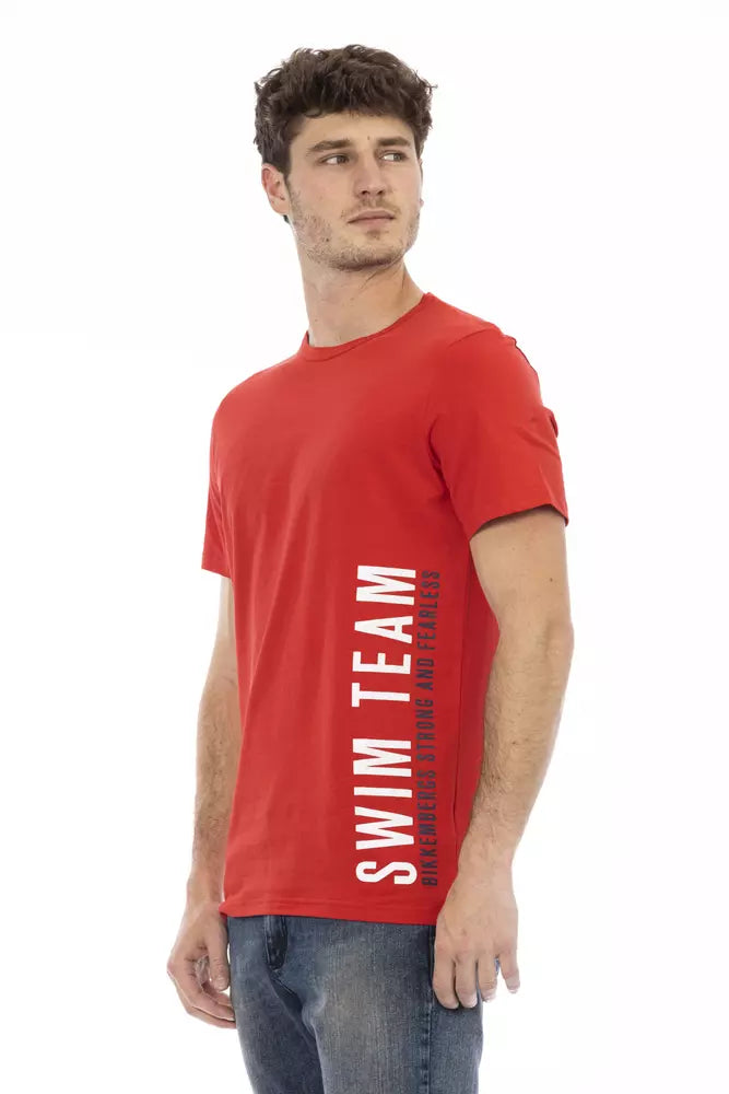 Black Cotton Men T-Shirt