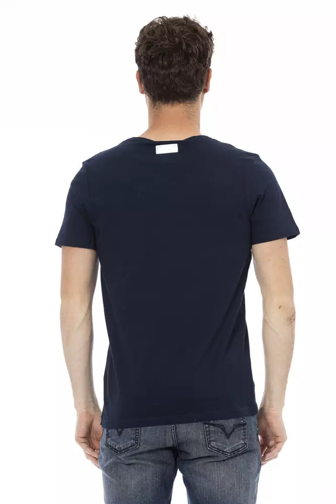 Black Cotton Men T-Shirt