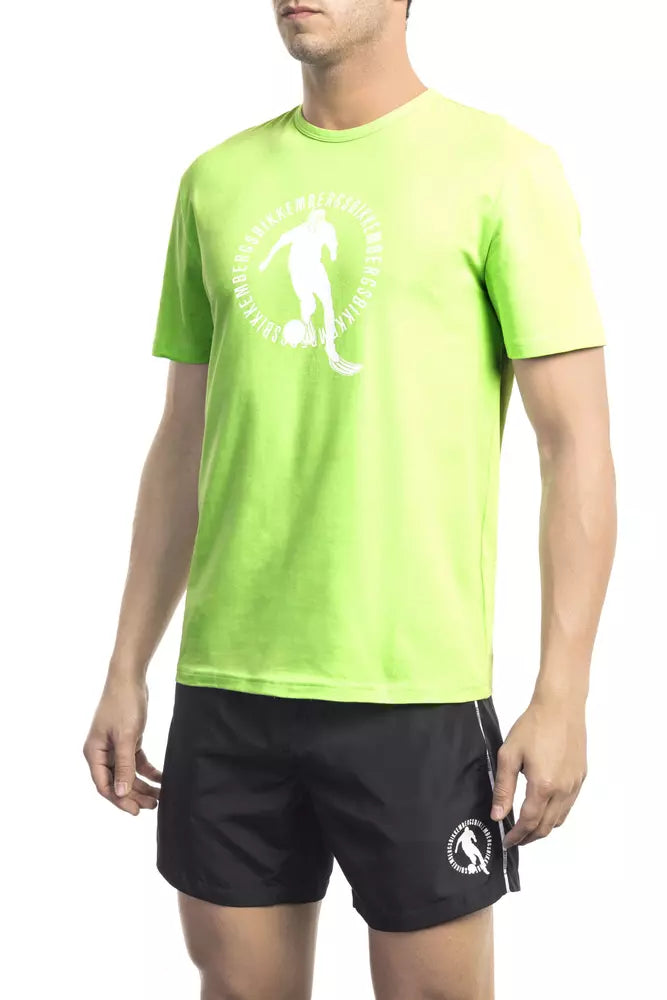 Black Cotton Men T-Shirt
