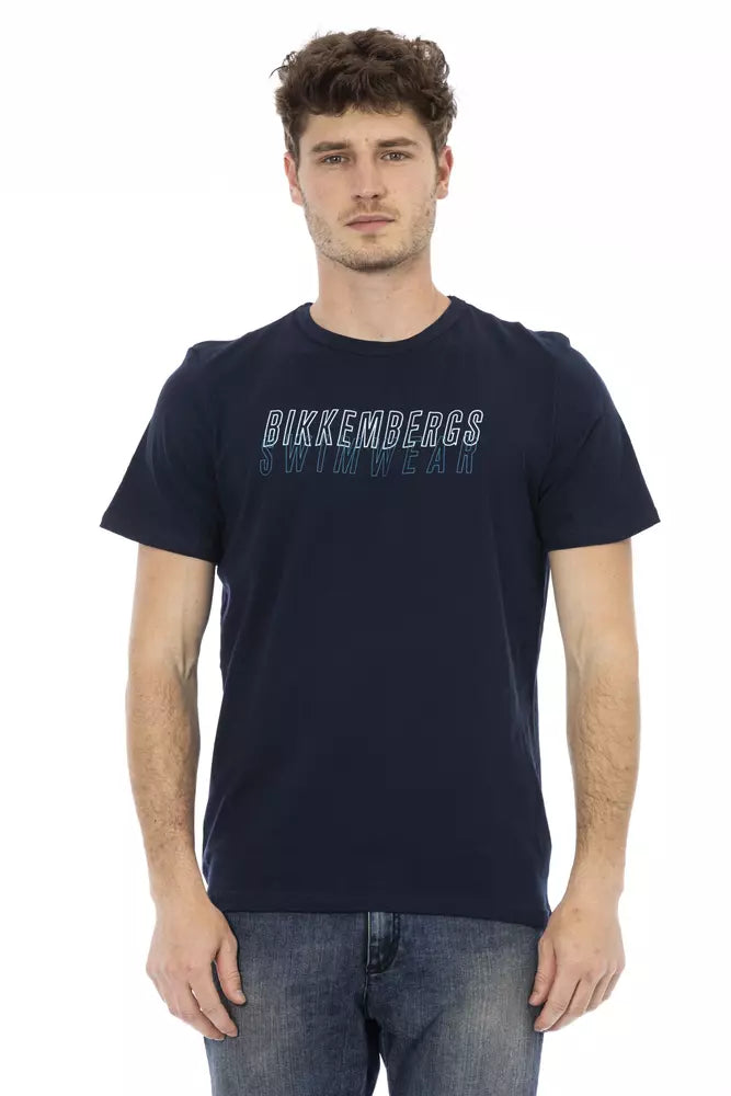 Black Cotton Men T-Shirt