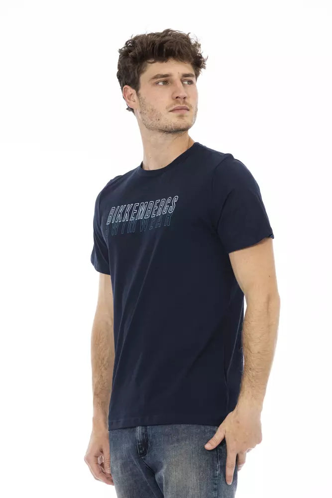 Black Cotton Men T-Shirt