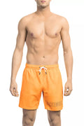 Black Polyester Men Swimsuit