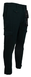 Green Cargo Cotton Stretch Jeans Pant
