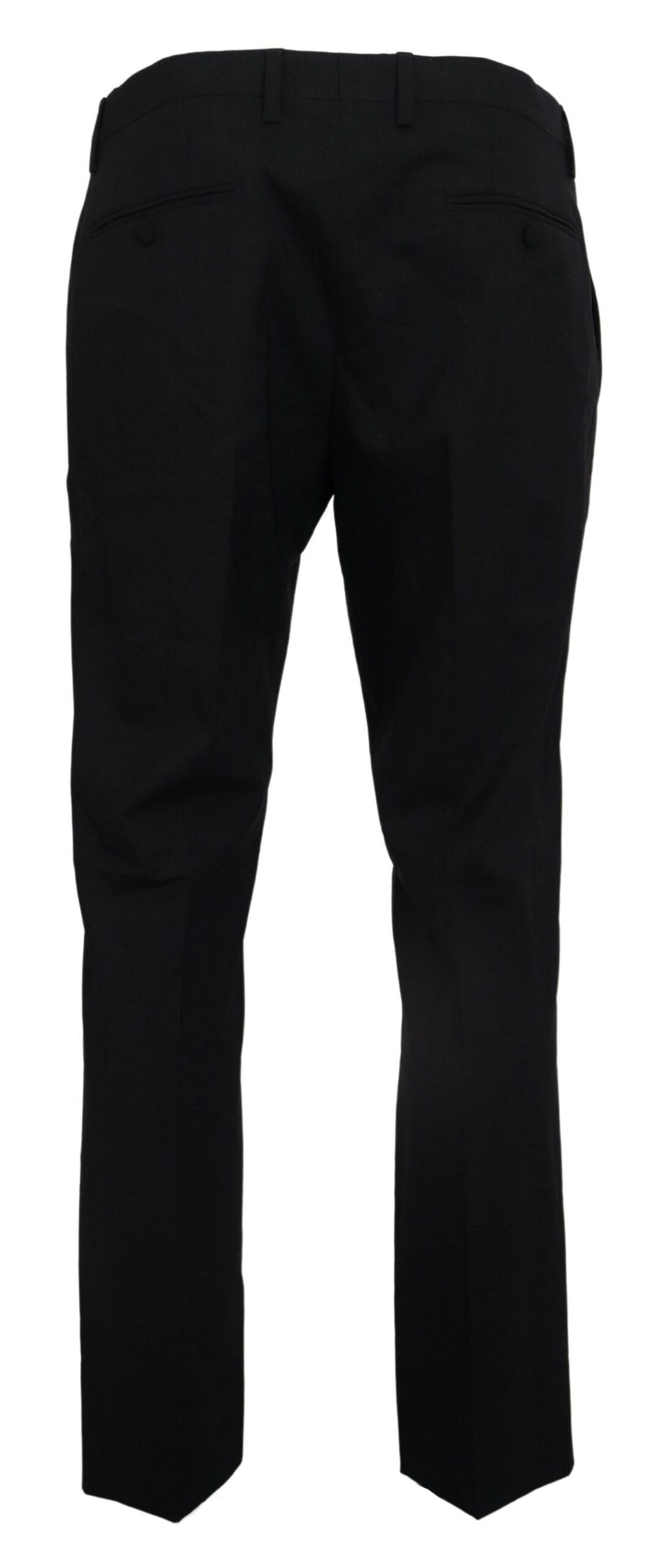 Gray Wool Stretch Dress Formal Slim Fit Pant