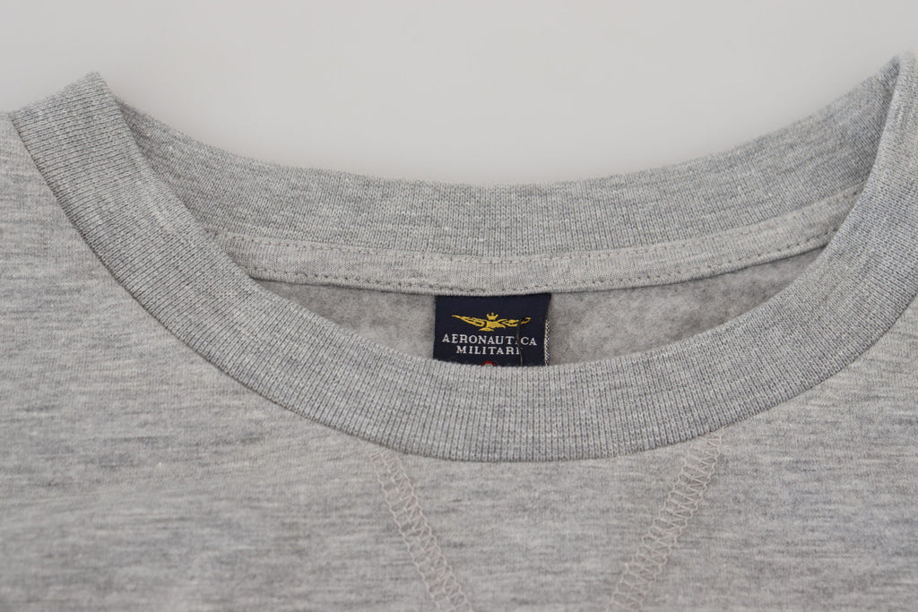 Gray Men Pullover Sweatshirt Sweater