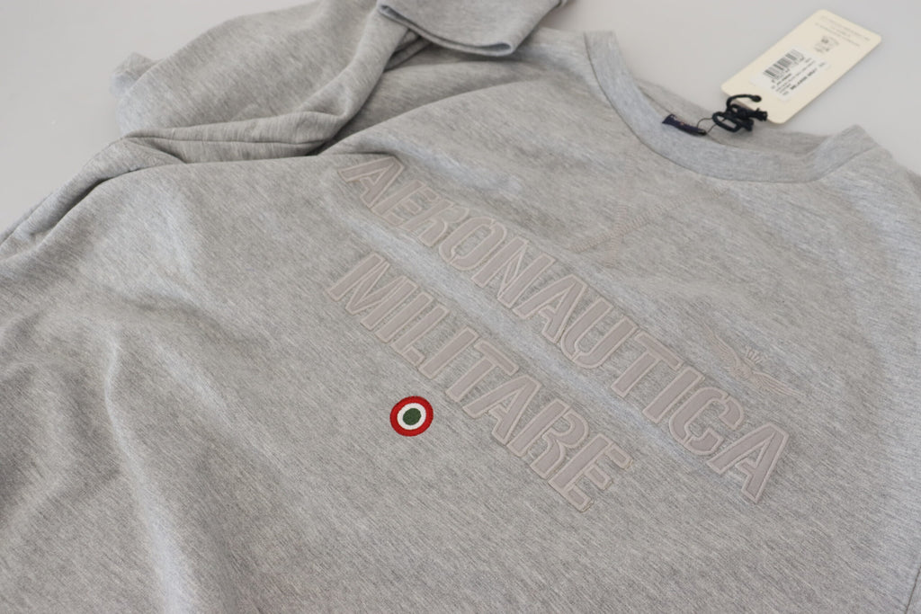 Gray Men Pullover Sweatshirt Sweater