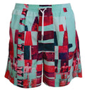 Multicolor Printed Beachwear Shorts Swimwear