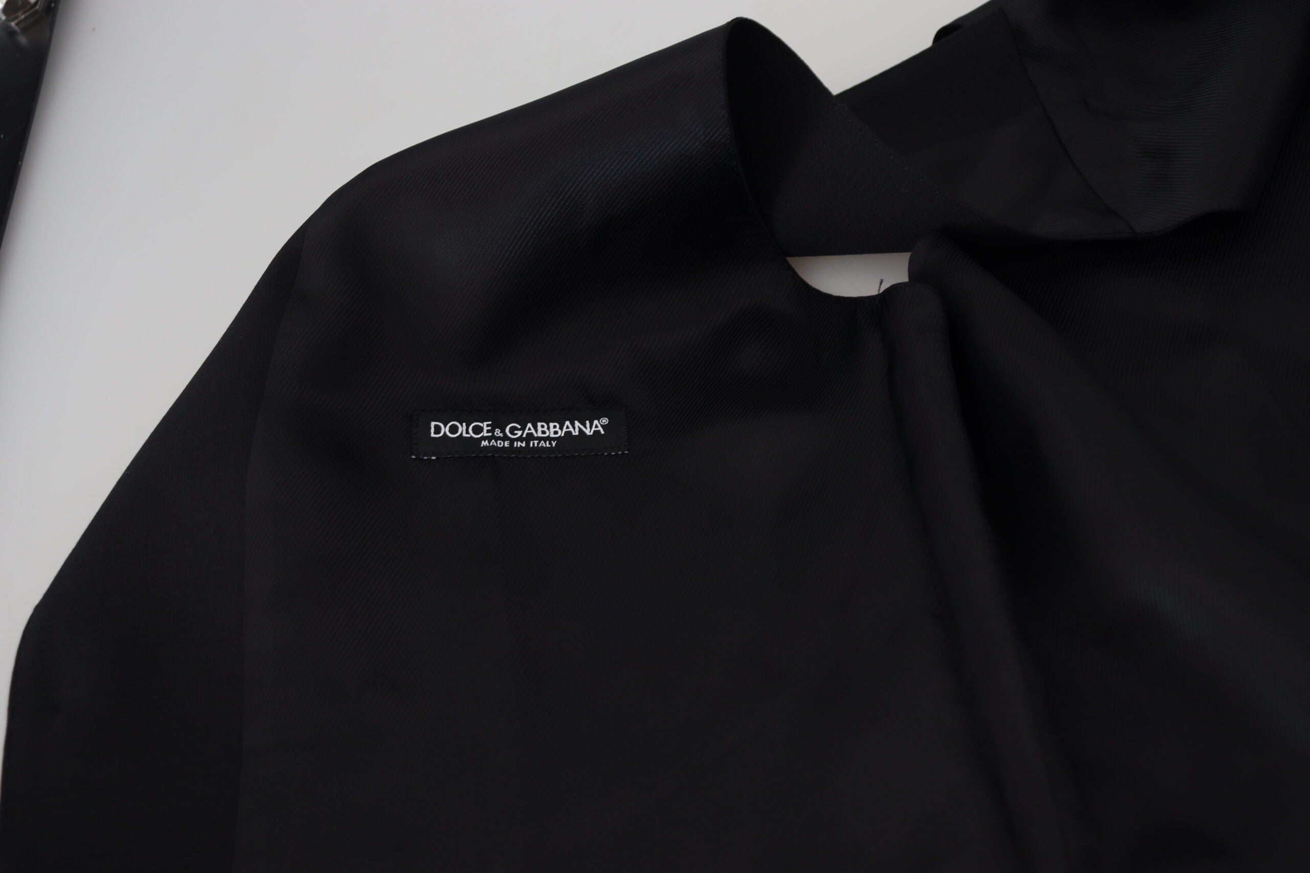 Dolce & Gabbana Dark Gray Virgin Wool Waistcoat Formal Vest