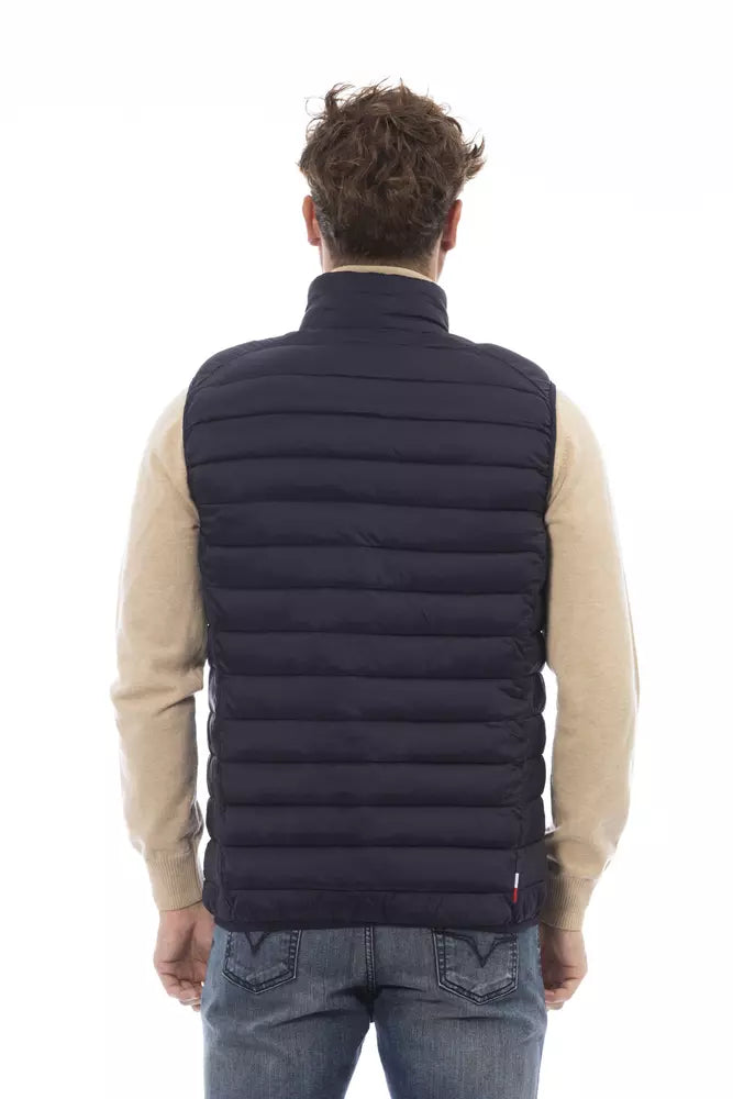 Invicta Blue Polyamide Sleveless Jacket