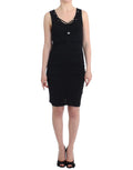 Black pencil sheath dress