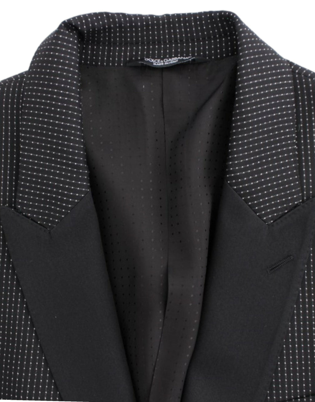 Dolce & Gabbana Dark Gray Wool Silk Slim MARTINI Jacket Blazer
