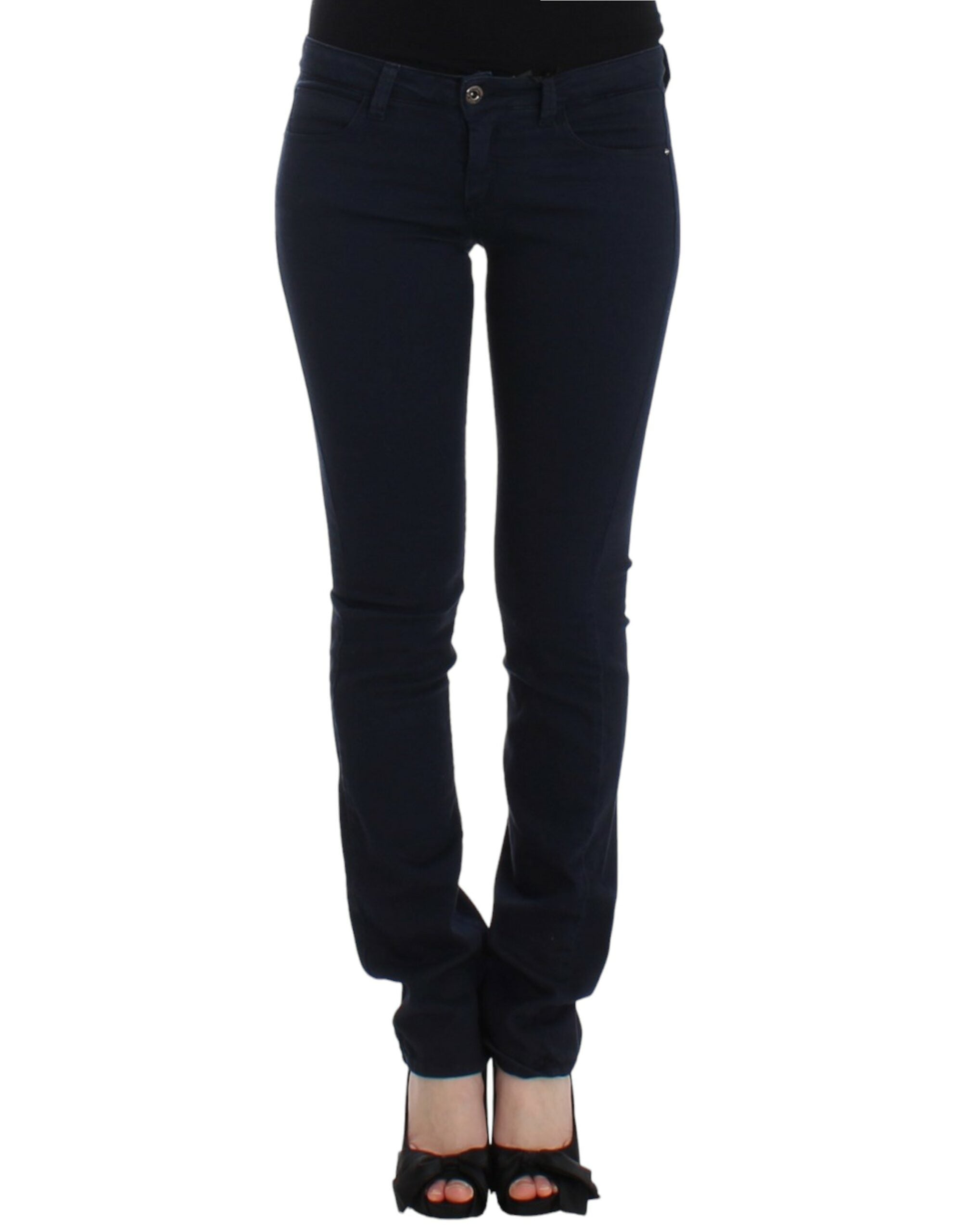 Blue straight leg jeans