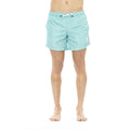 Black Polyester Men Swimsuit