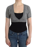 Ermanno Scervino Lingerie Knit Gray Bolero Sweater Cardigan