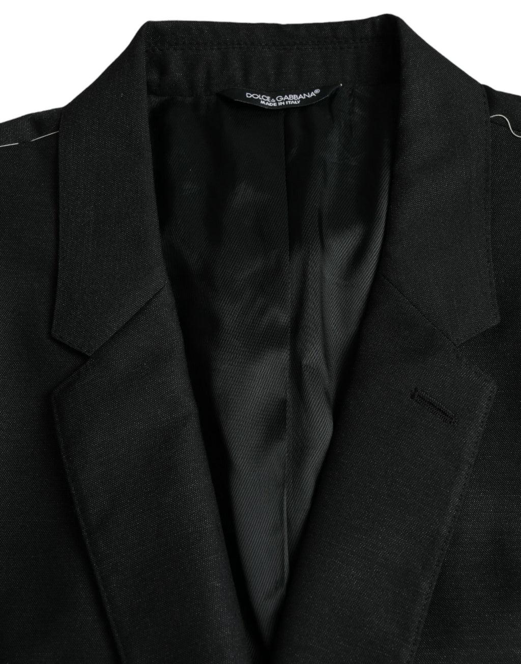 Dark Gray Wool Notch SingleBreasted Coat Blazer