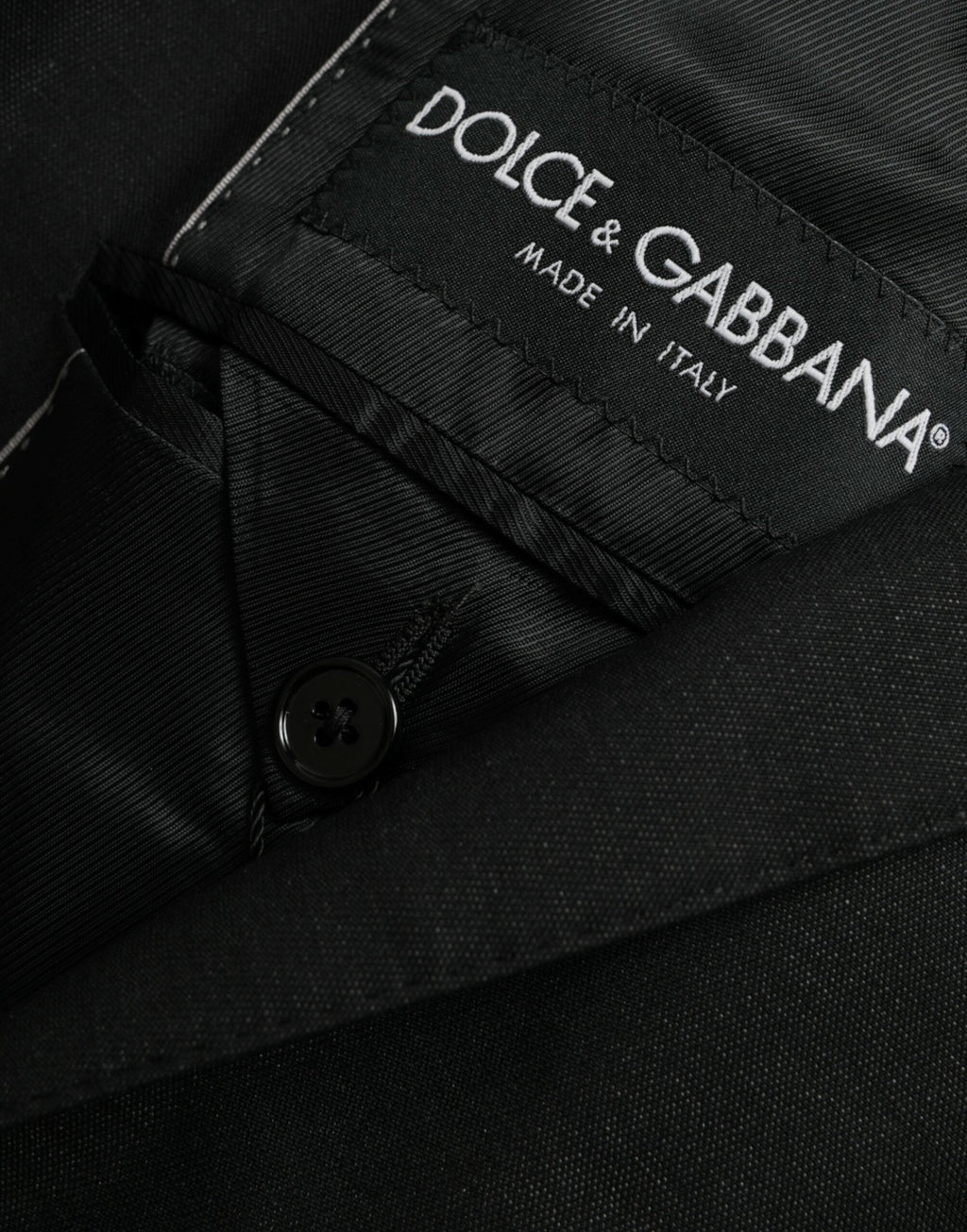 Dolce & Gabbana Dark Gray Wool Notch SingleBreasted Coat Blazer