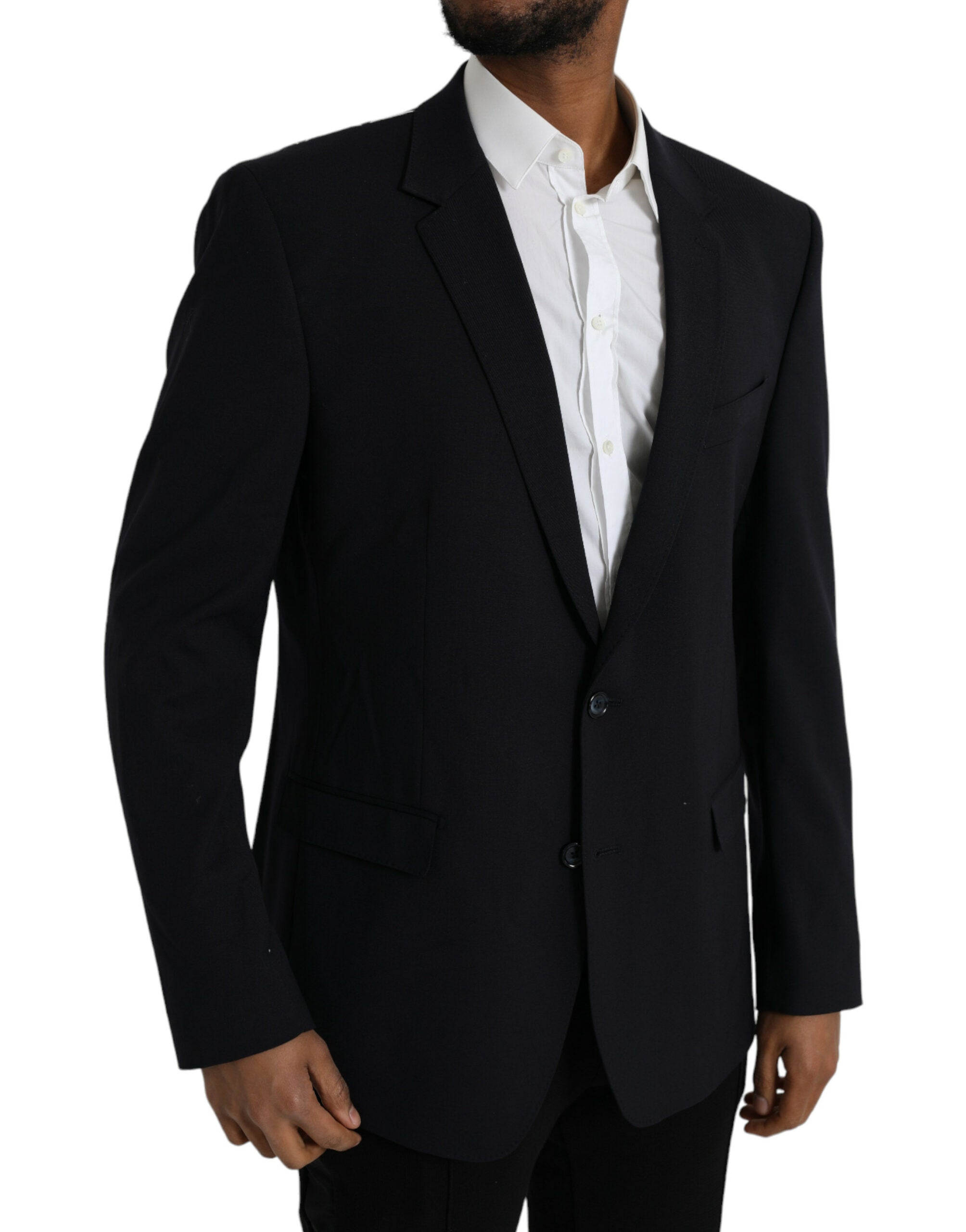 Dark Blue MARTINI Single Breasted Coat Blazer