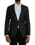 Dark Gray Stripe MARTINI Single Breasted Coat Blazer