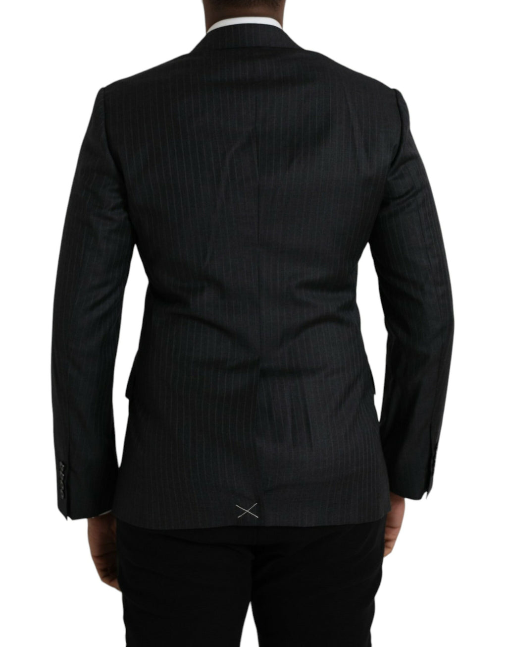 Dark Gray Stripe MARTINI Single Breasted Coat Blazer