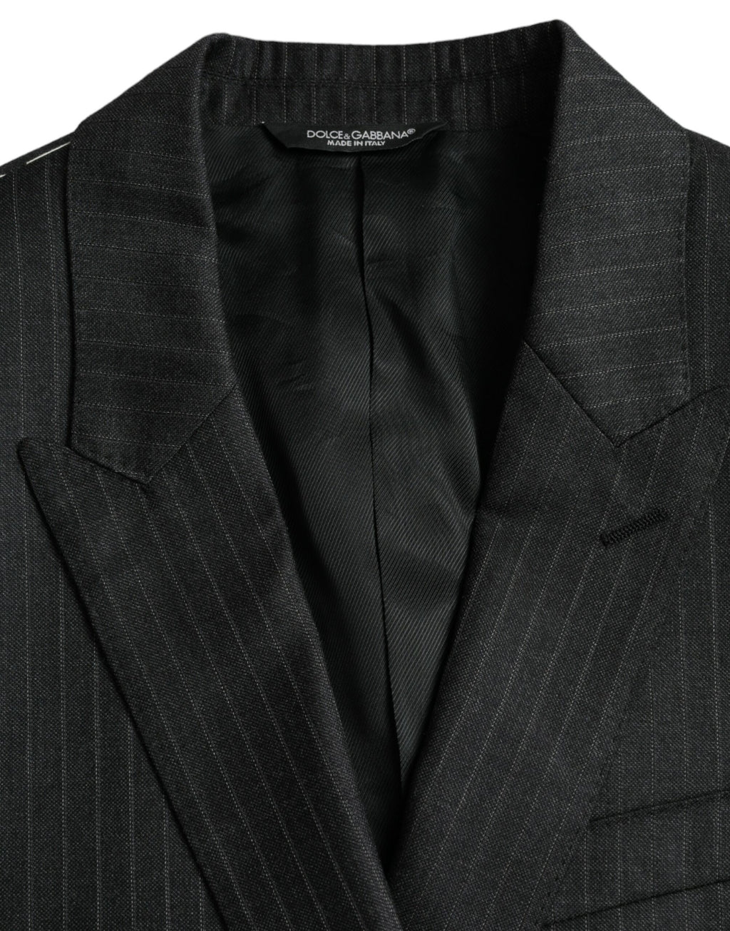 Dark Gray Stripe MARTINI Single Breasted Coat Blazer